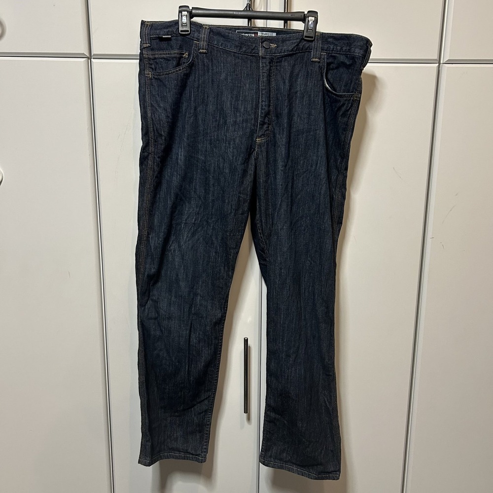Carhartt FR Relaxed Fit Flame Resistant Denim Jeans Dark Wash 40x32 CAT 2 104790